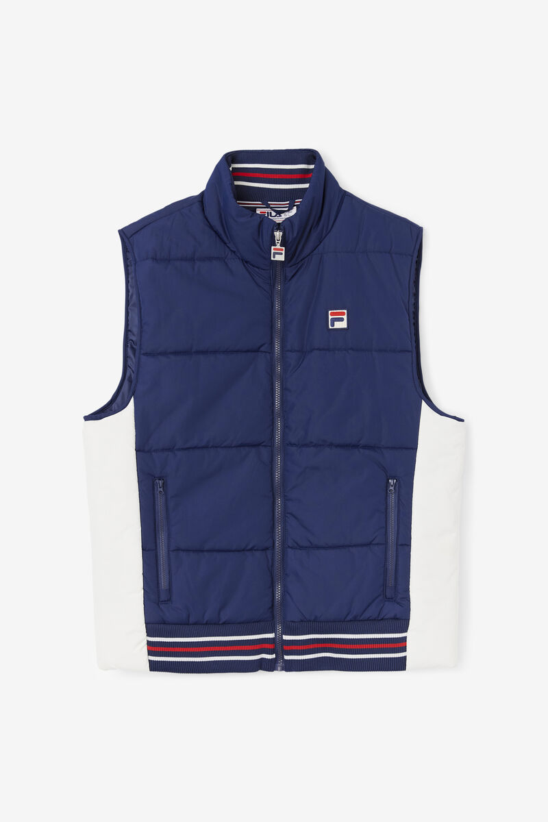 Men's Fila Matias Vest Outerwear Navy | Vt5RxpiuDDl