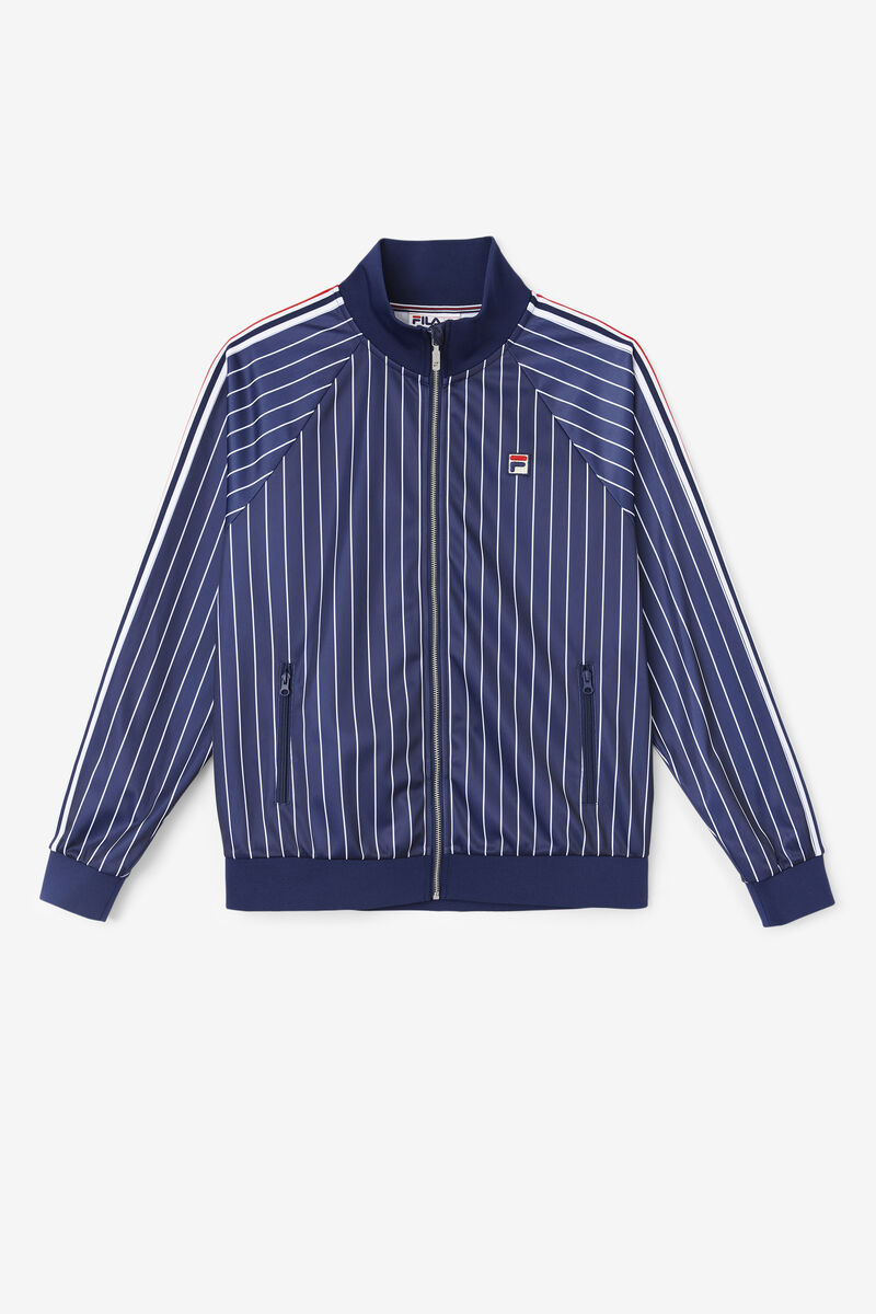 Men's Fila Mitch Track Jacket Tracksuits Navy / White | YHq4xXRfyIH