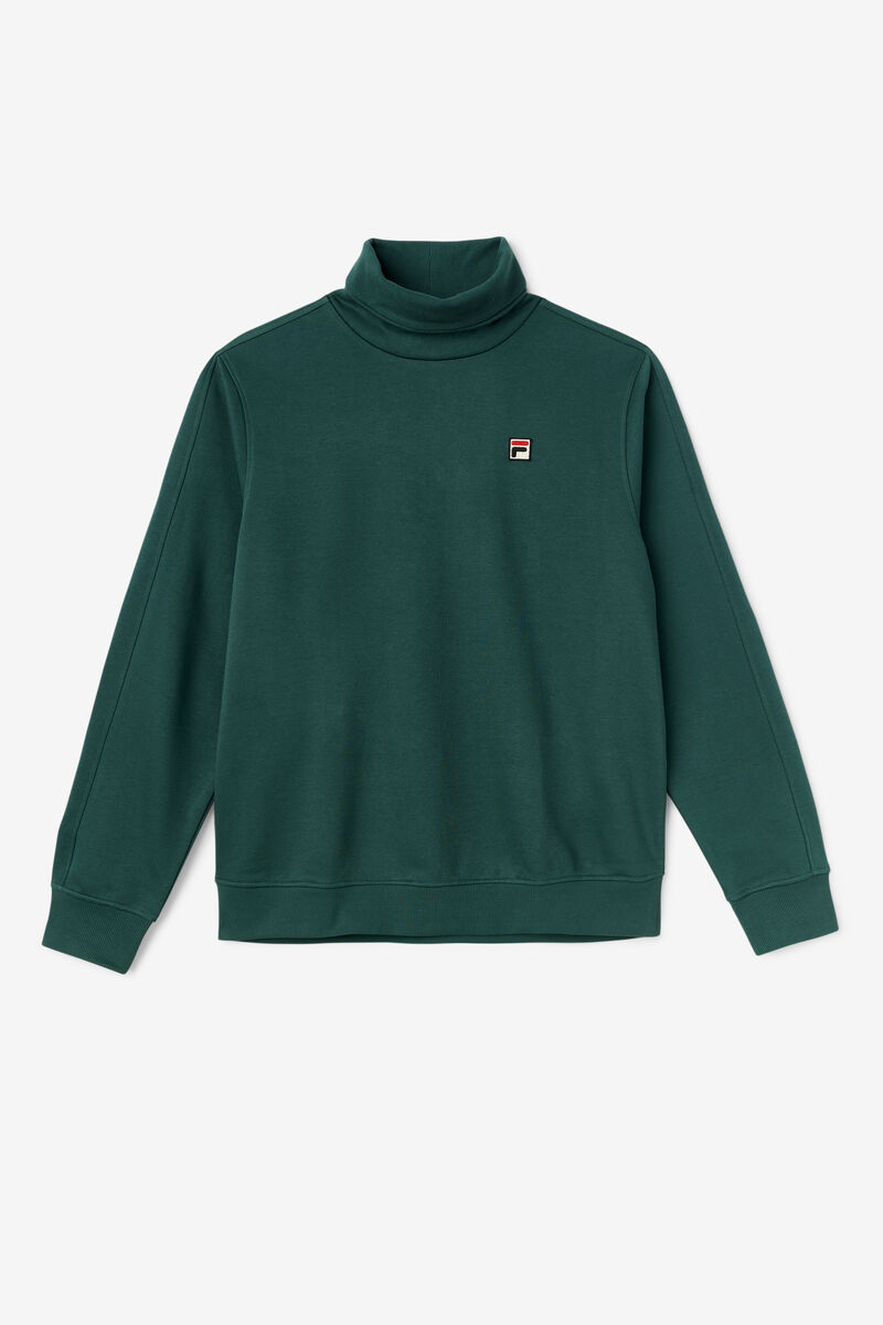 Men's Fila Noah Fleece Turtleneck Sweatshirts Green | GRKySiefX2j