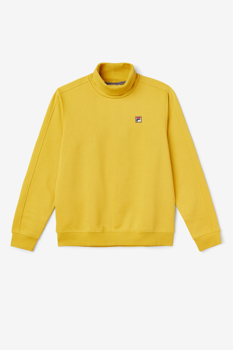 Men's Fila Noah Fleece Turtleneck Sweatshirts Yellow | Y5kfnkHfaf6