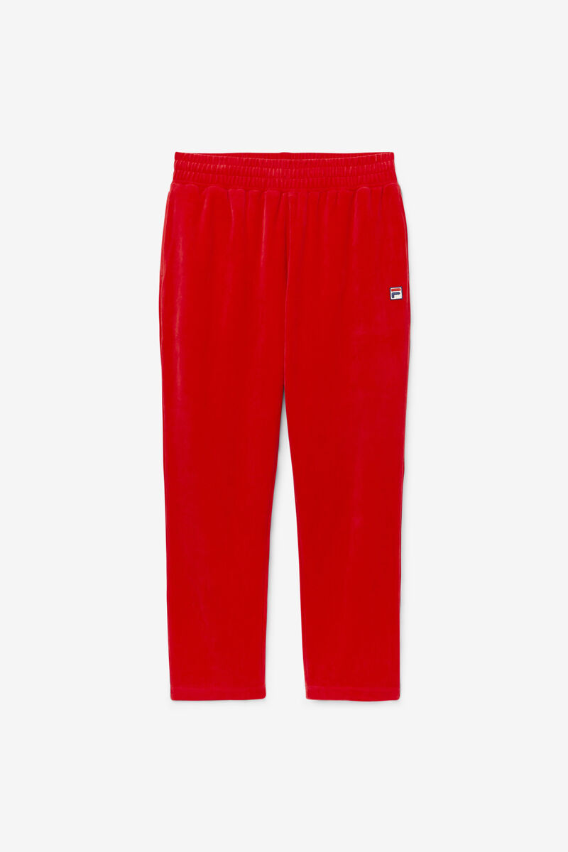 Men's Fila O-fit Velour Pant Tracksuits Red | Ucw9R1MVyqL