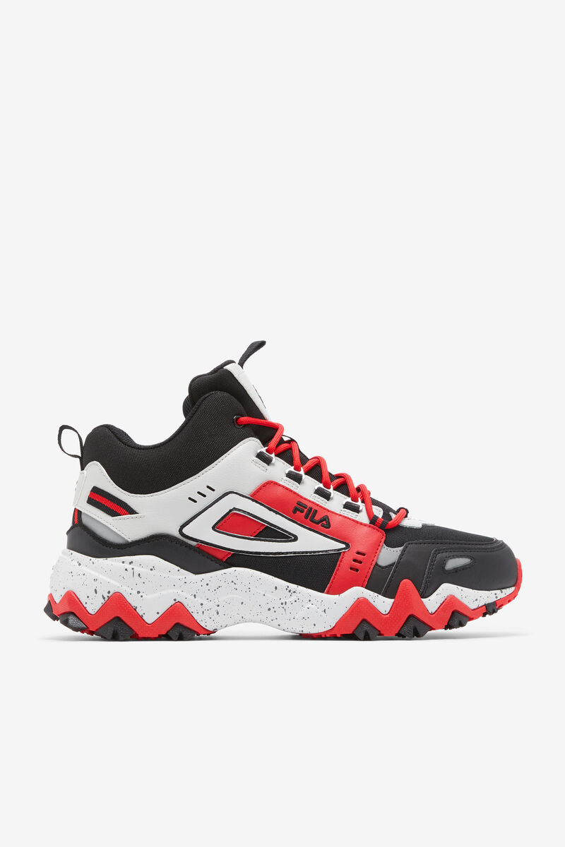 Men's Fila Oakmont Tr Mid - Sneakers & Lifestyle | Fila Sneakers Black / Grey / Red | 5MnDa5qDlvV
