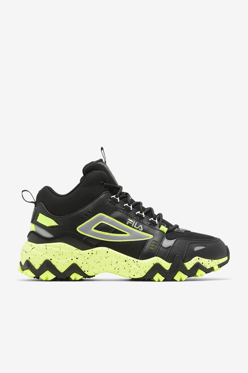Men's Fila Oakmont Tr Mid - Sneakers & Lifestyle | Fila Sneakers Black / Yellow | vZFqXBzgPxl