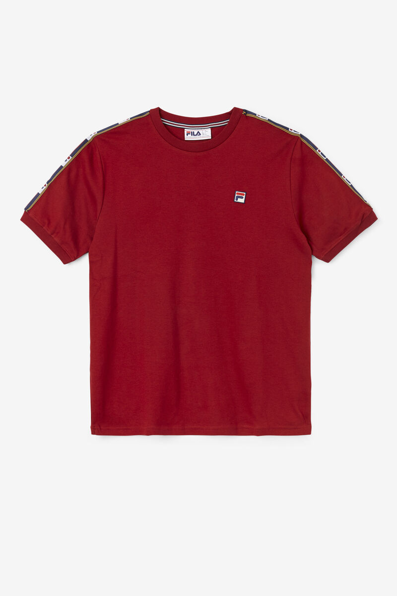 Men's Fila Oliver T Shirts Red | b1umOr9XxEf