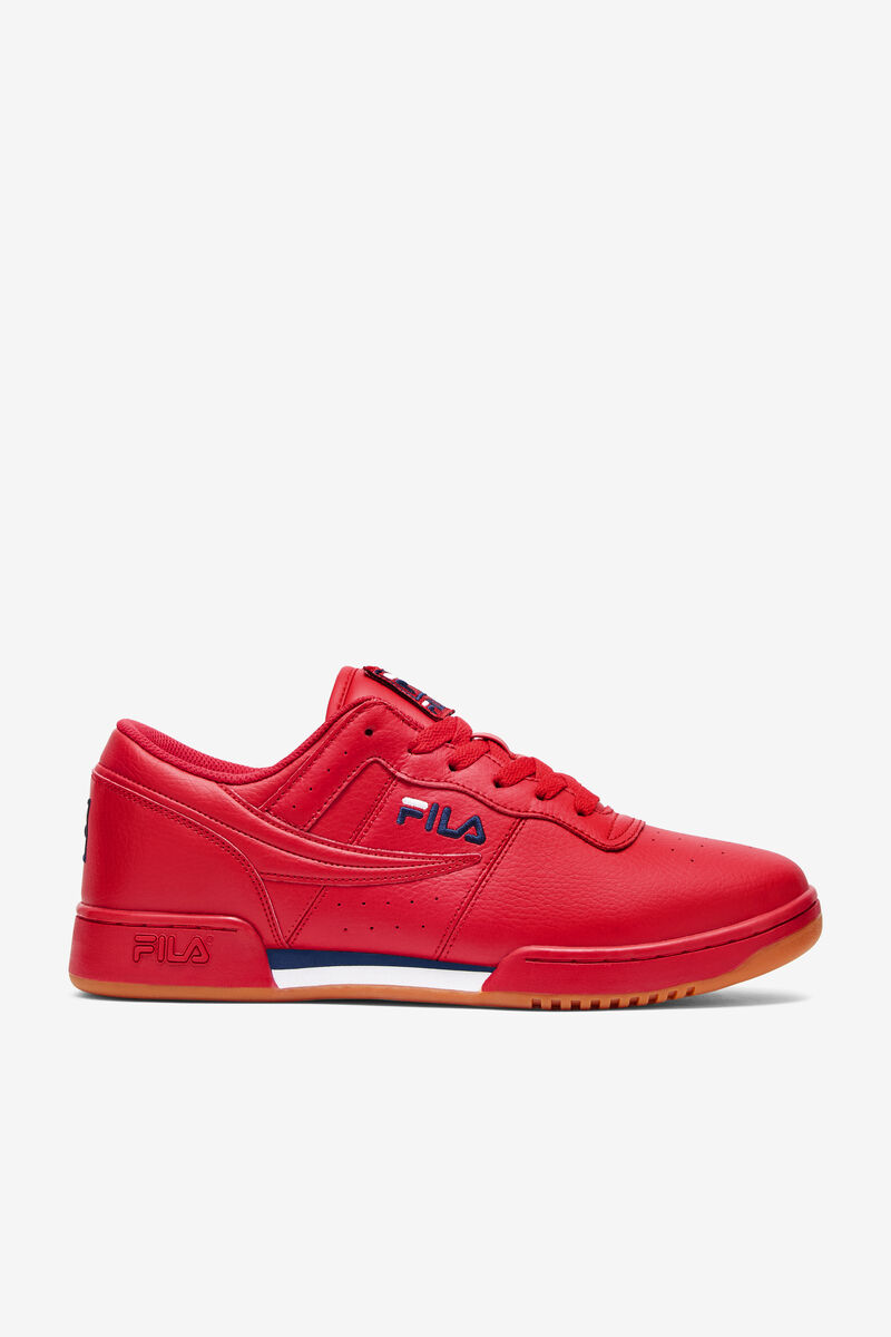 Men's Fila Original Fitness Flat Shoes Red / Navy / White | R3sLVn6DjHS