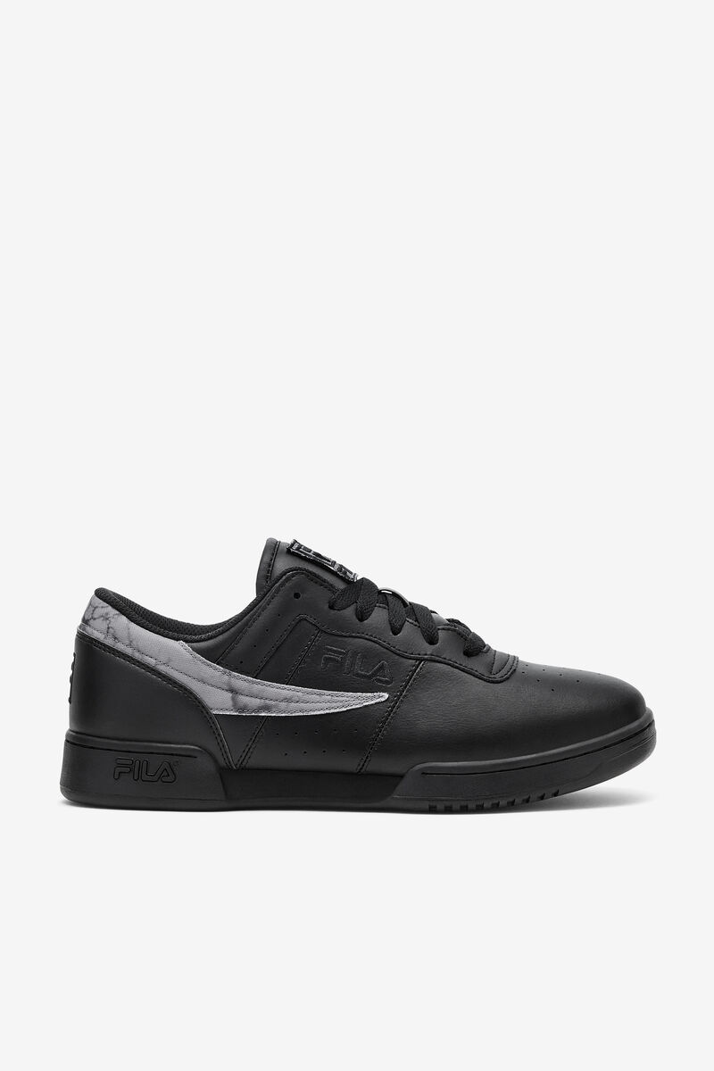 Men's Fila Original Fitness Leather Sneaker | Fila Sneakers Black / Black / Black | TKFAnfrAtYG