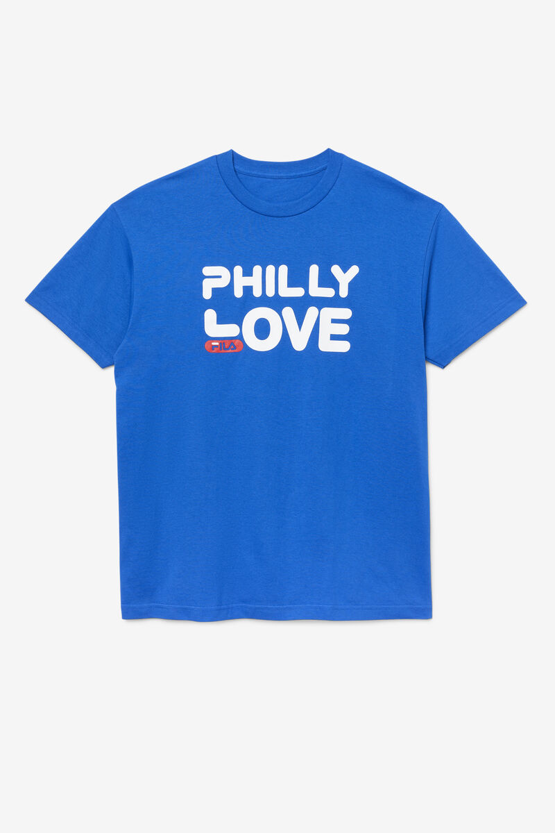Men's Fila Philly Love T Shirts Blue / Blue | 29jkf6ckEm1