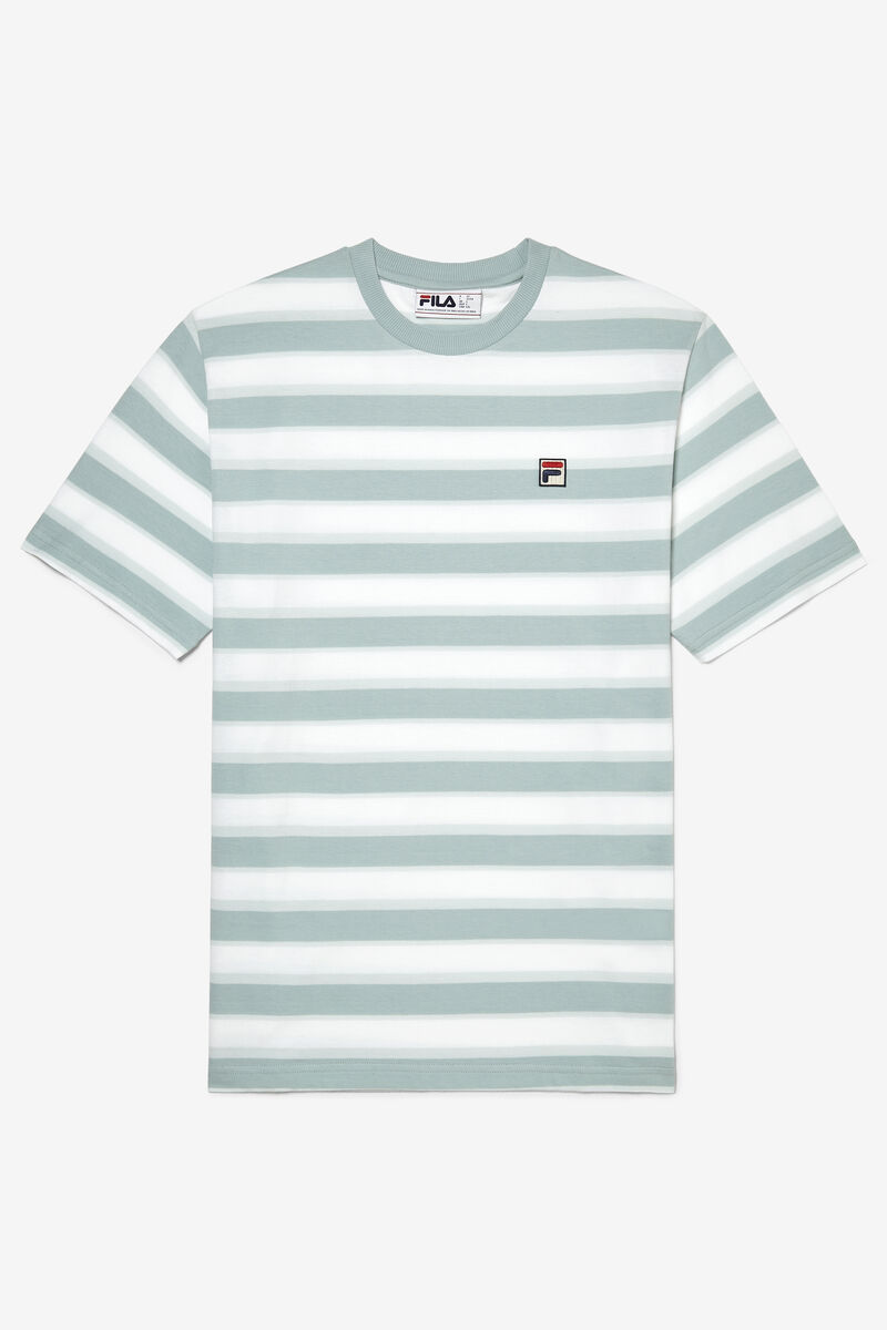 Men's Fila Pietersite T Shirts Blue / White | 8Fzxi3TNJfs