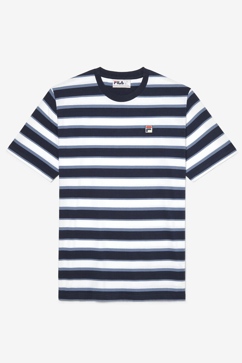 Men's Fila Pietersite T Shirts Navy / White | SH2Kc7uWGJ6