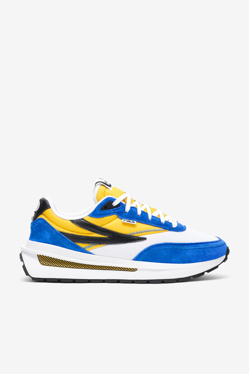 Men's Fila Renno Colorful Sneaker | Fila Sneakers White / Lemon / Blue | USDYEIUaghZ
