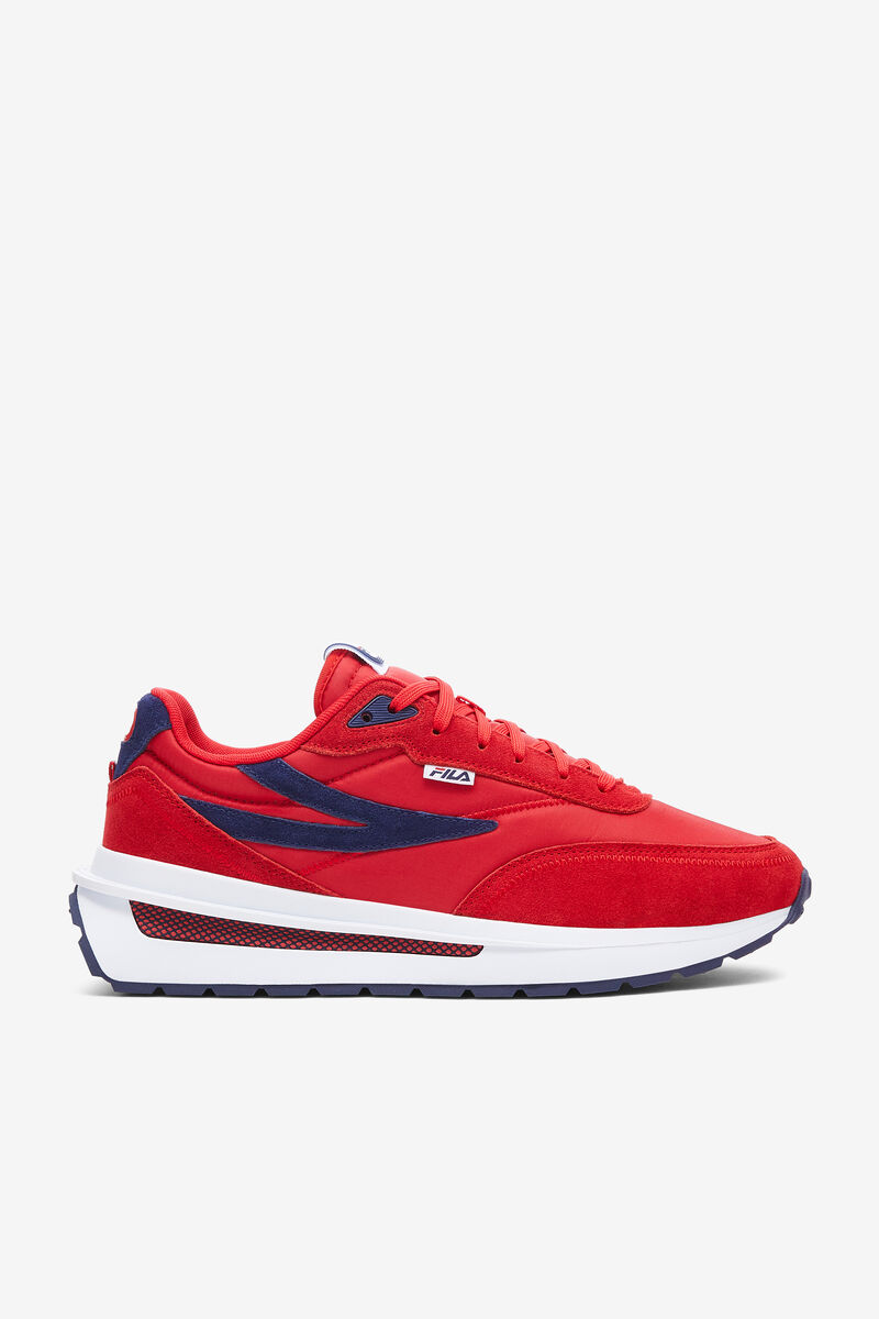 Men's Fila Renno Red 70s Sneaker | Fila Sneakers Red / Navy / White | tVXuK77ItI9