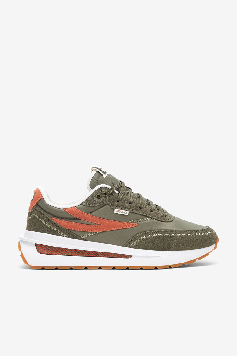 Men's Fila Renno - Sneakers & Lifestyle | Fila Sneakers Olive / Red / White | KDwd3gezmtI
