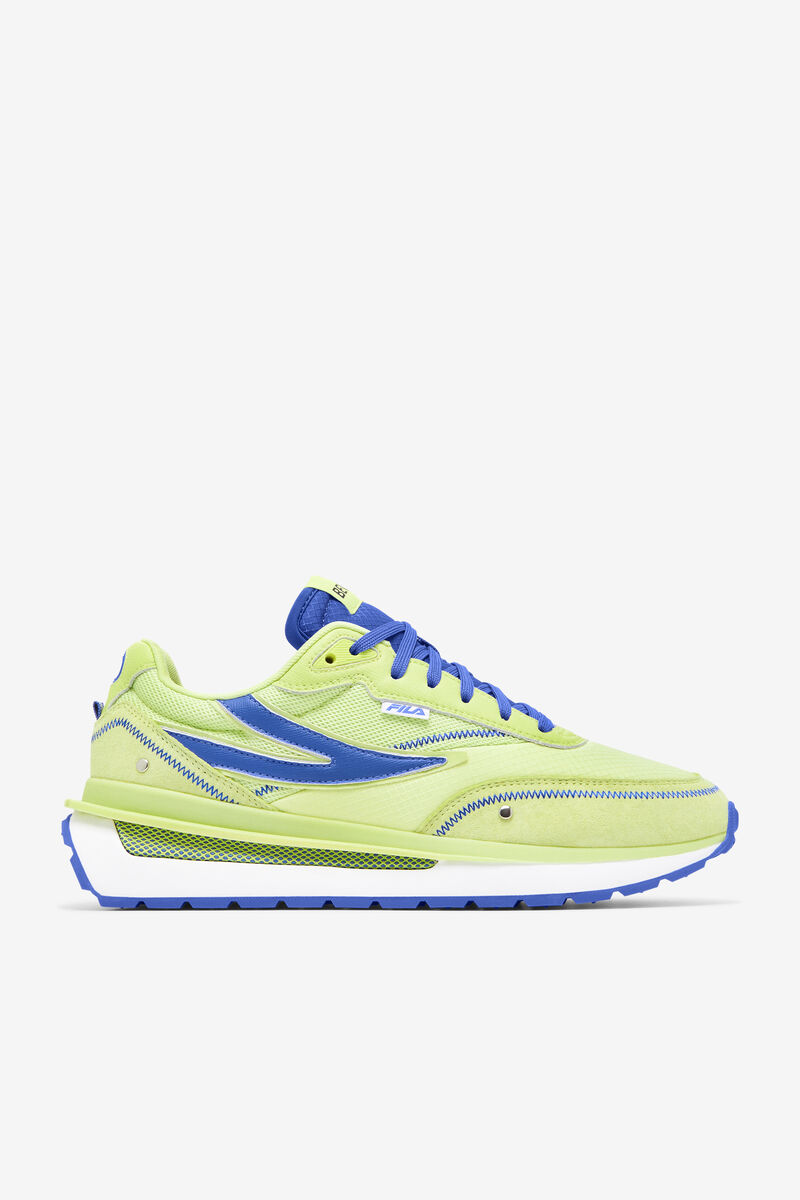 Men's Fila Renno X Bevans Lime Green Shoes | Fila Sneakers Light Green / Blue / White | ziEikowPbdH