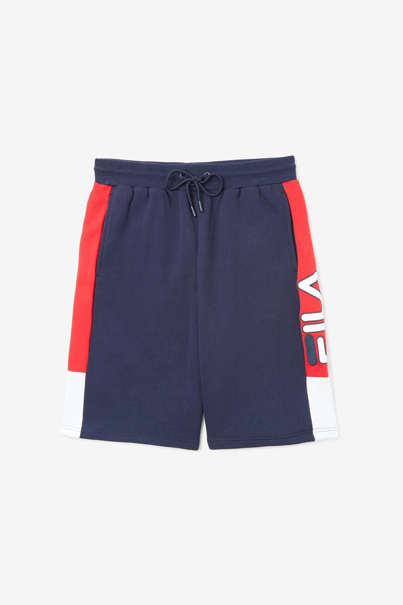 Men's Fila Roy Short Shorts Navy / Red / White | fSFrdaqBcSX