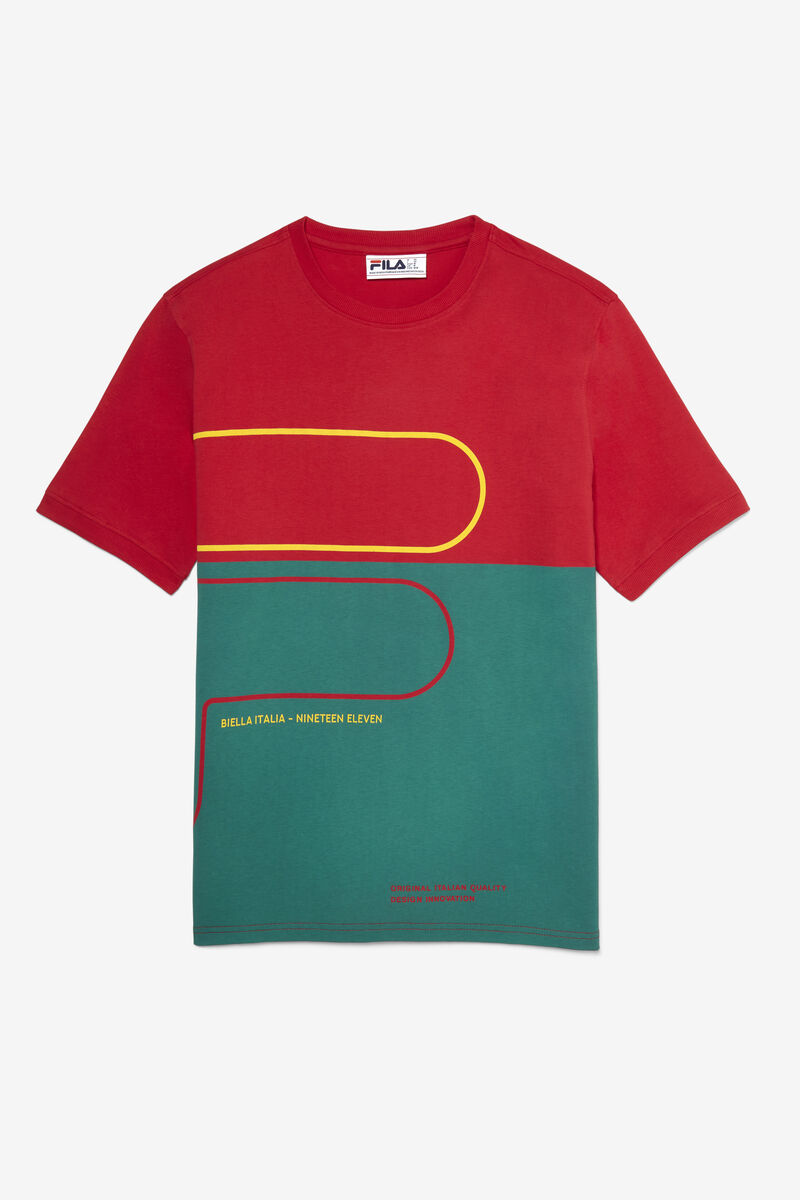 Men's Fila Salza T Shirts Red | k3qFV9kpTH8