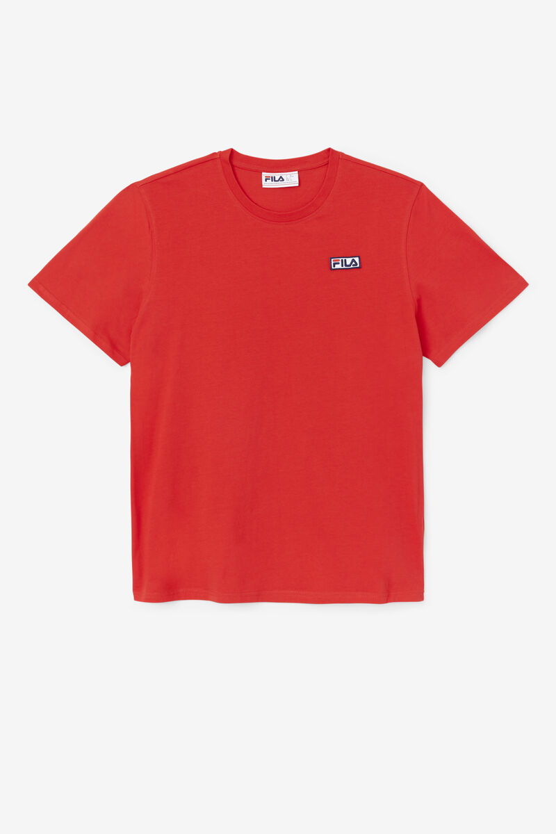 Men's Fila Skylar T Shirts Red | E13zN2ZlaMV