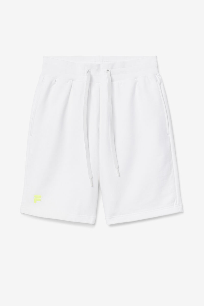 Men's Fila Taylor Short Shorts White / Yellow | CaINTAi3DJl