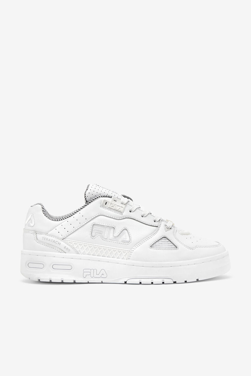 Men's Fila Teratach 600 Low Top Shoes | Fila Sneakers White / White / Metal Silver | eJ61l9n2Umo
