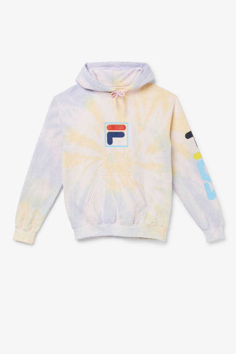 Men's Fila Tie Dye Puff Hoodie Hoodies Multicolor | NaiPFMm5T48