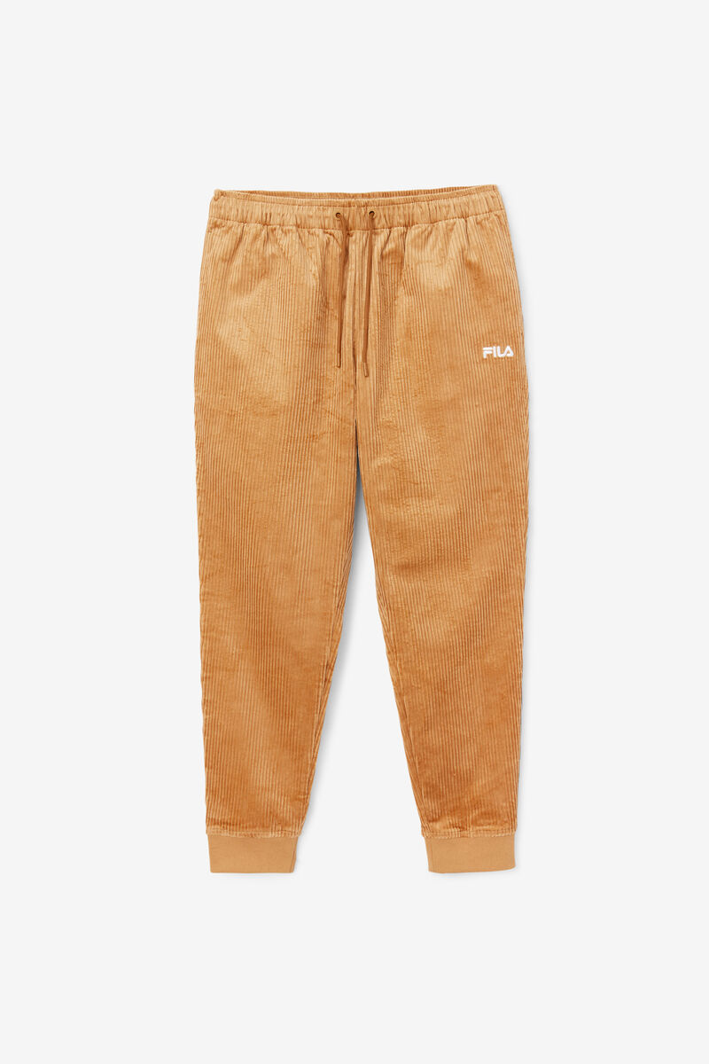 Men's Fila Unnat Cord Joggers Pants Brown | k7y4NMnJKm3