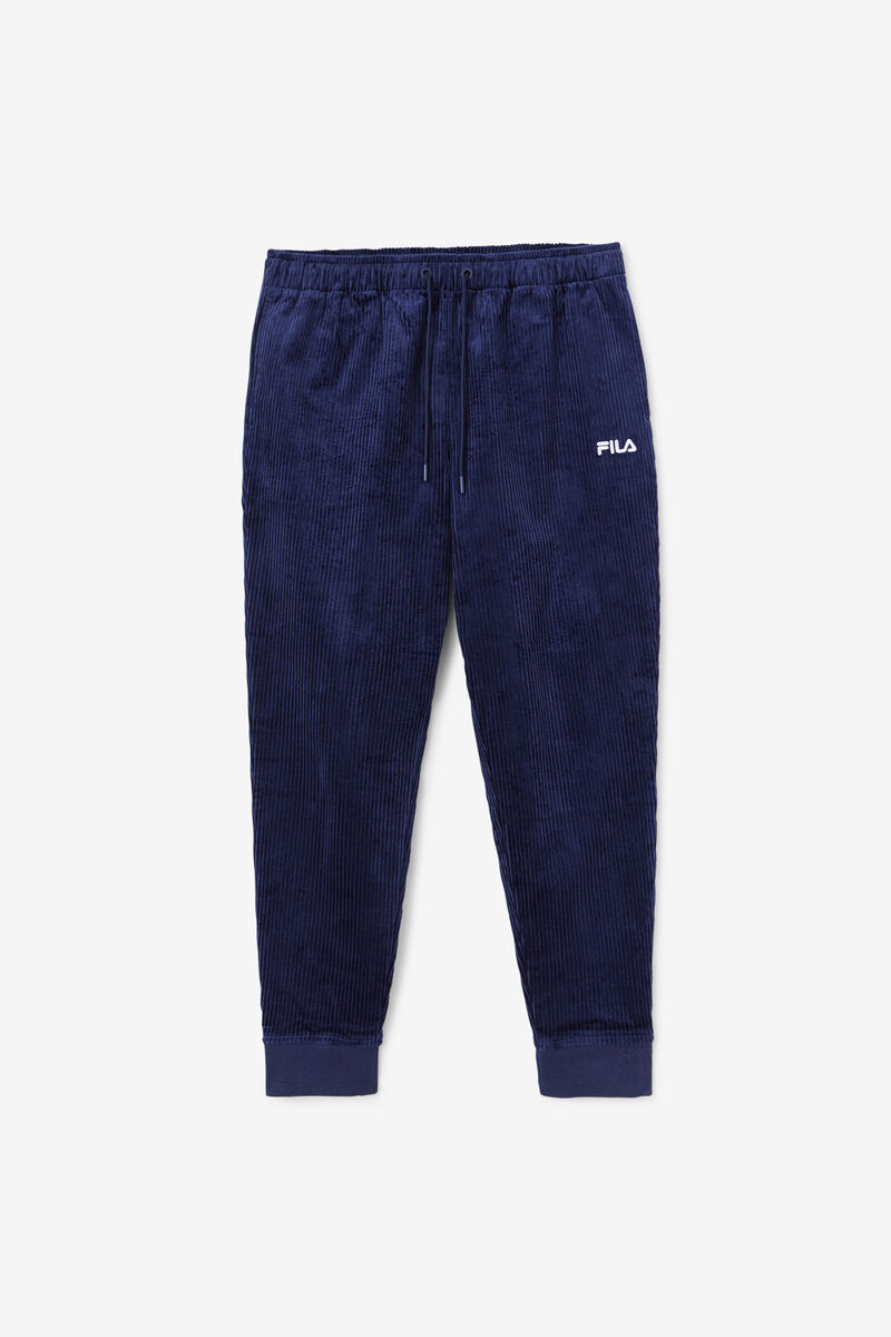 Men's Fila Unnat Cord Joggers Pants Navy | kDBBuGQIrN5