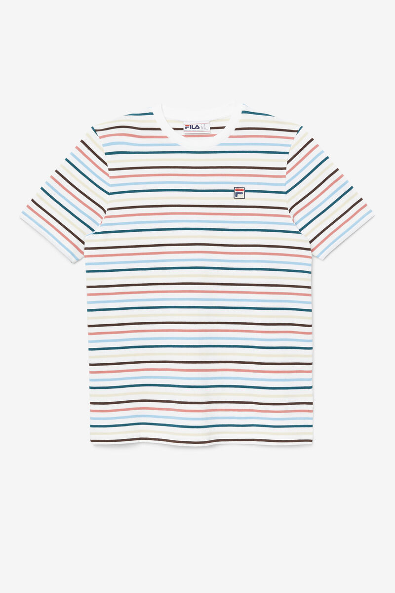 Men's Fila Vara T Shirts White | HjKF42SLOvZ