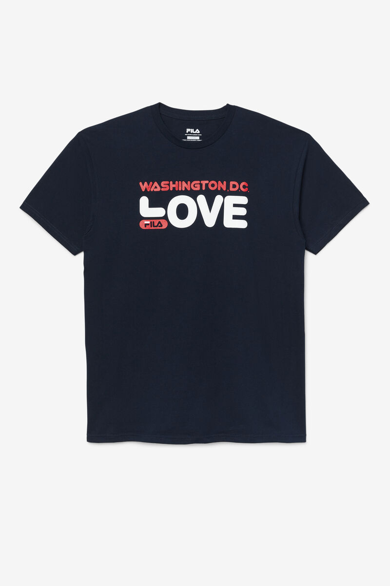 Men's Fila Washington D.C. Love T Shirts Navy | I5slzZTXGXz