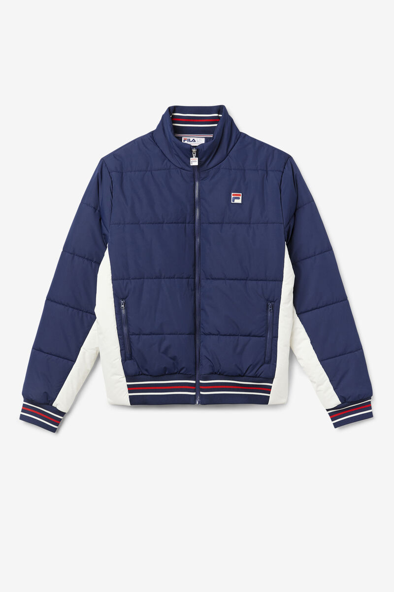 Men's Fila Watson Puffer Jacket Outerwear Navy | 51CQDsgmtl8
