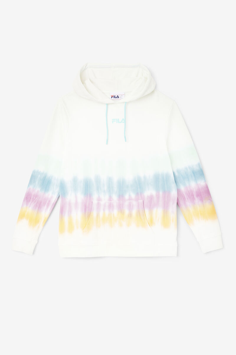 Women's Fila Aerolynn Tie Dye Hoodie Hoodies White | Y2N456ql7oH