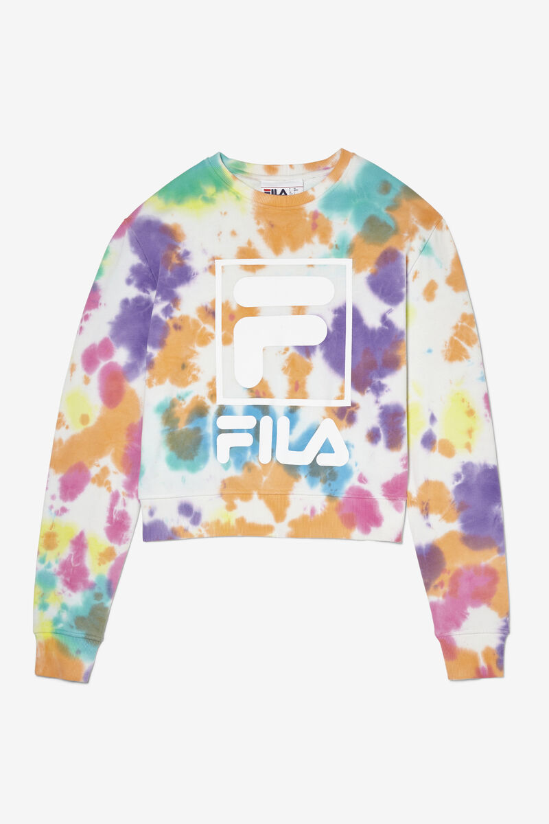 Women's Fila Ashley Tie Dye Sweatshirt Sweatshirts Multicolor | DJhqjTybyVi