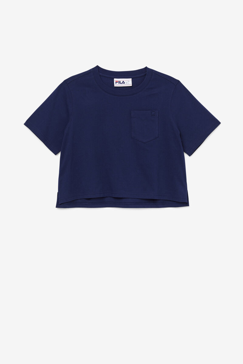 Women's Fila Blenda T Shirts Navy | beh6hFodcEc