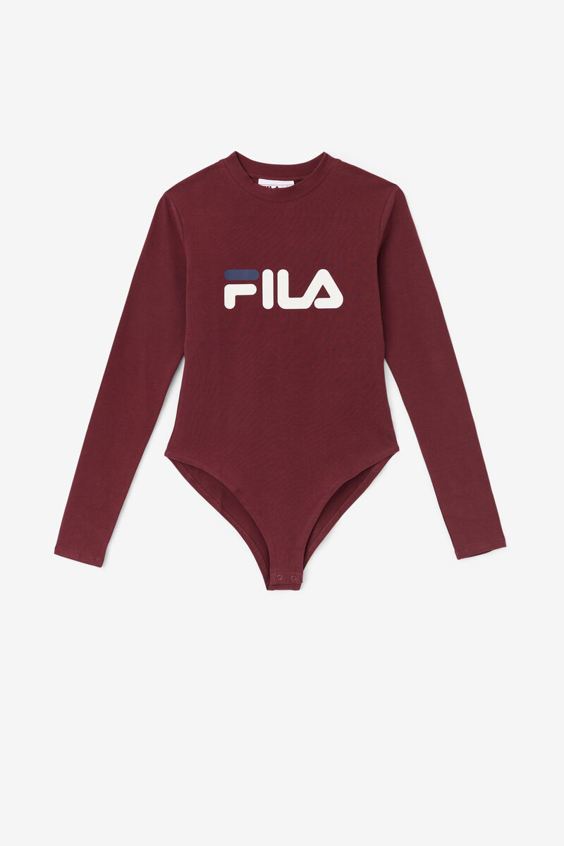 Women's Fila Chaya Bodysuit Bodysuits Red | qnMm6ZZDrFx