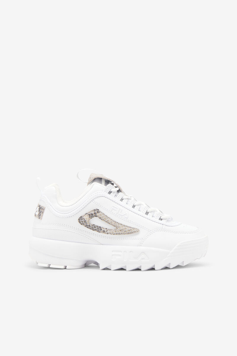Women's Fila Disruptor 2 Snake Platform Shoes White / White | BwQfJjMVyNq