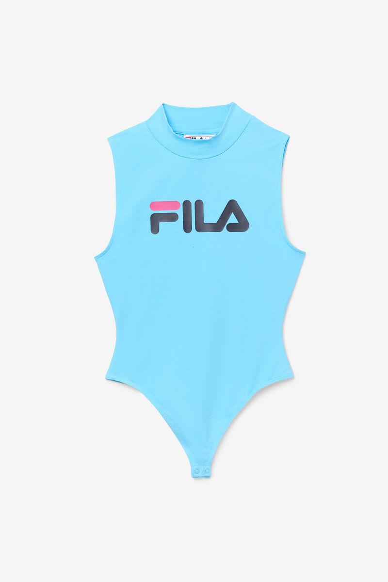 Women's Fila Donata Bodysuit Bodysuits Blue / Black / Pink | DbrZprjuhn3