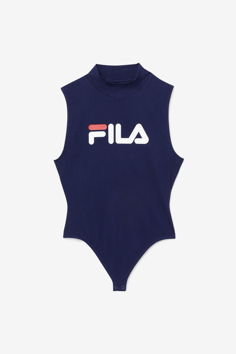 Women's Fila Donata Bodysuit Bodysuits Navy / White / Red | kB8gkvhLGWr