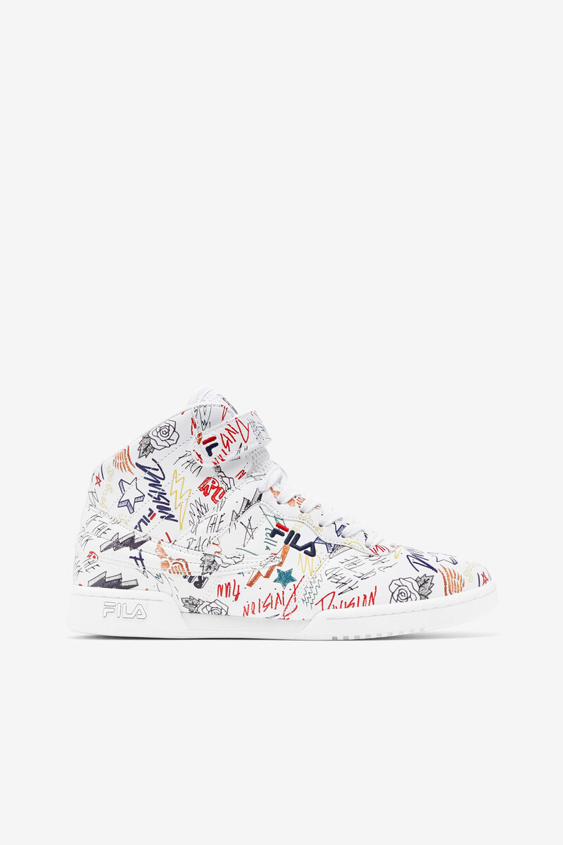 Women's Fila F-13 Sneakers White / Black / Multicolor | xcB9XFpsF4D