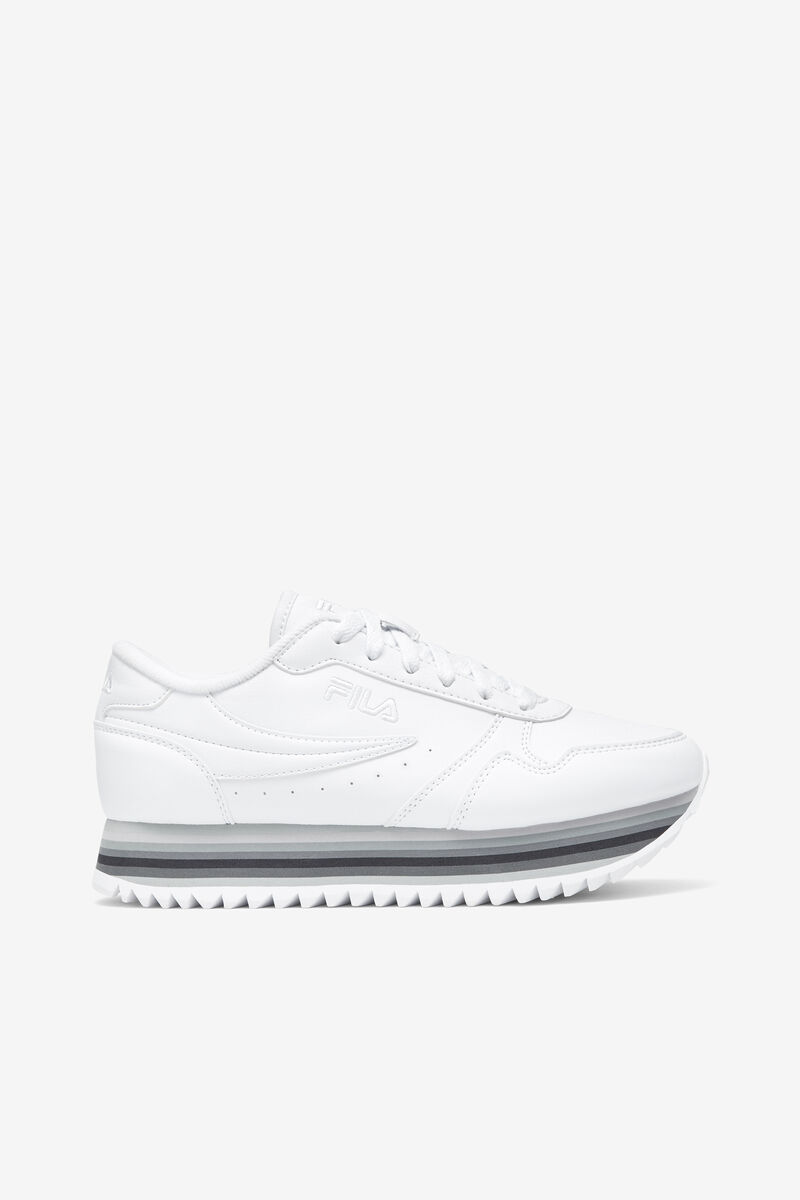 Women's Fila Fila Orbit Stripe Sneakers White / Silver | Q5MIUUxAInh