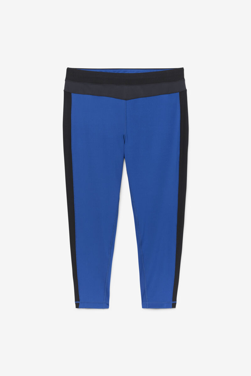 Women's Fila Forza Texture High Waist Legging Leggings Navy / Black | BSZxAe4ge9q