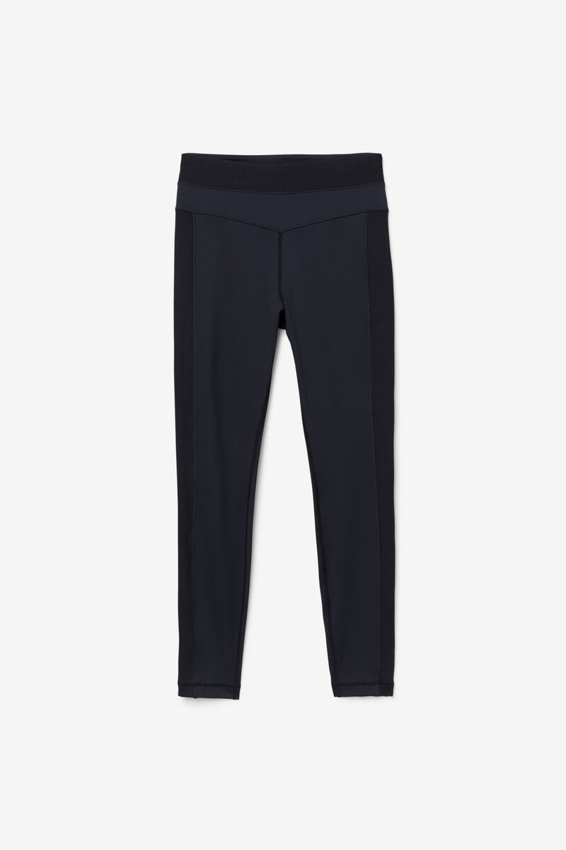 Women's Fila Forza Texture High Waist Legging Leggings Black | N5D14VrrSrU