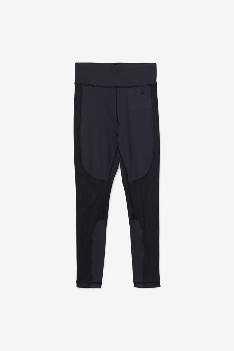 Women's Fila Forza Textured Long Legging Leggings Black | J7SK3TPt6pz