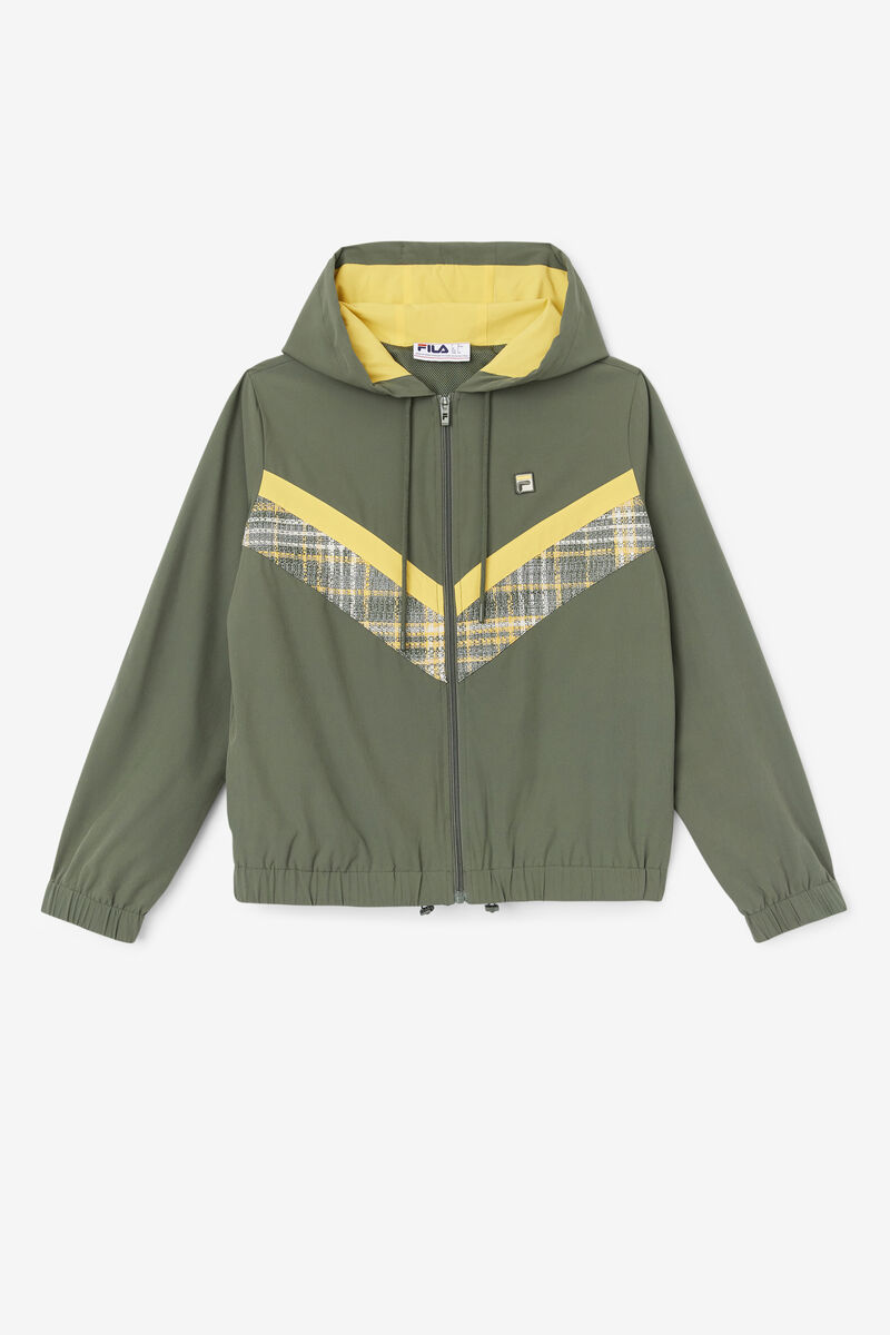 Women's Fila Gemma Wind Jacket Tracksuits Olive | alvwnmf4jXK
