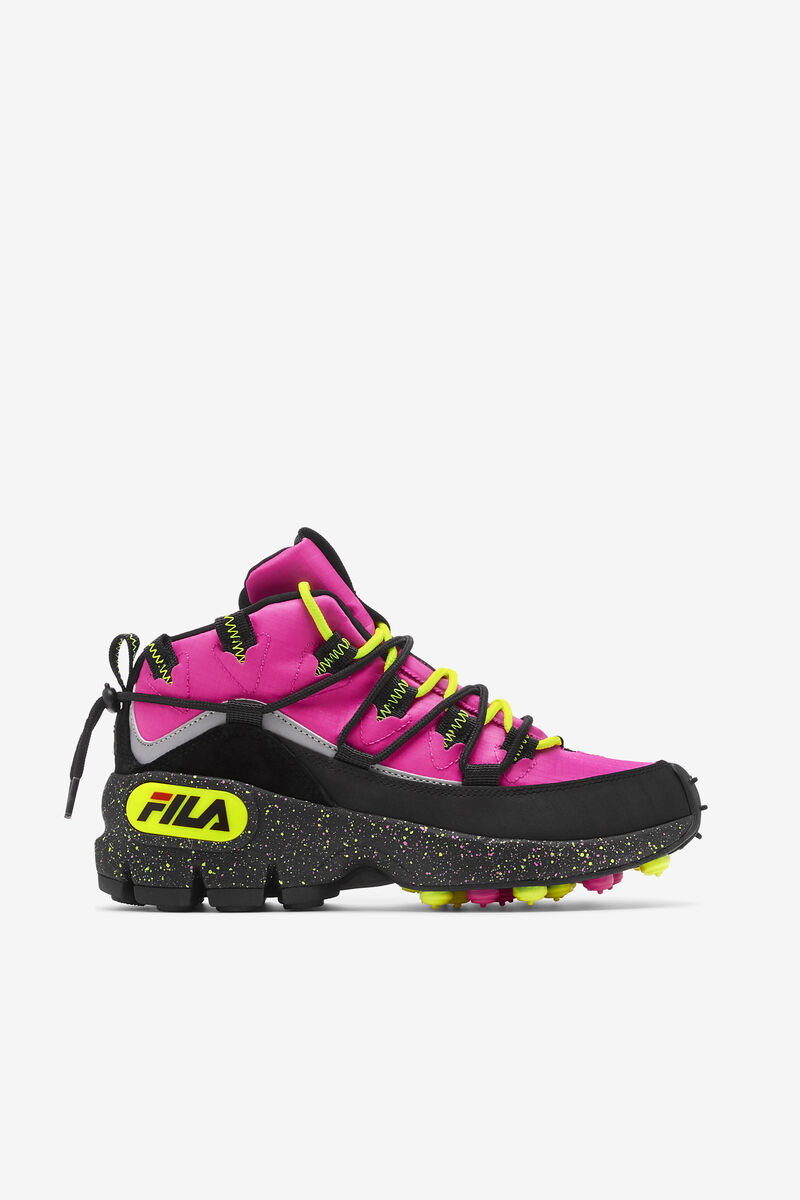 Women's Fila Grant Hill 1 X Trailpacer Sneakers Pink / Black / Yellow | mPDtIfmjvtD
