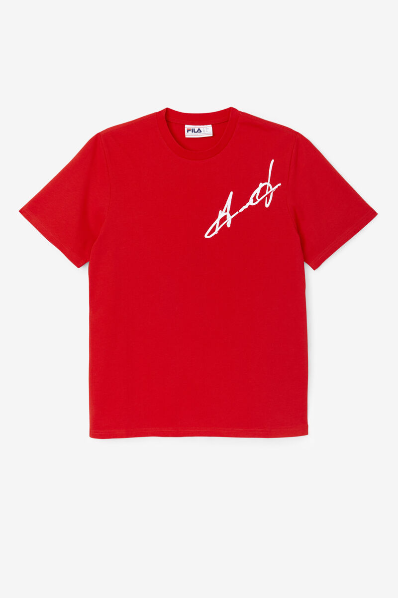 Women's Fila Grant Hill Cormac T Shirts Red | 5x4gKrYjvYq