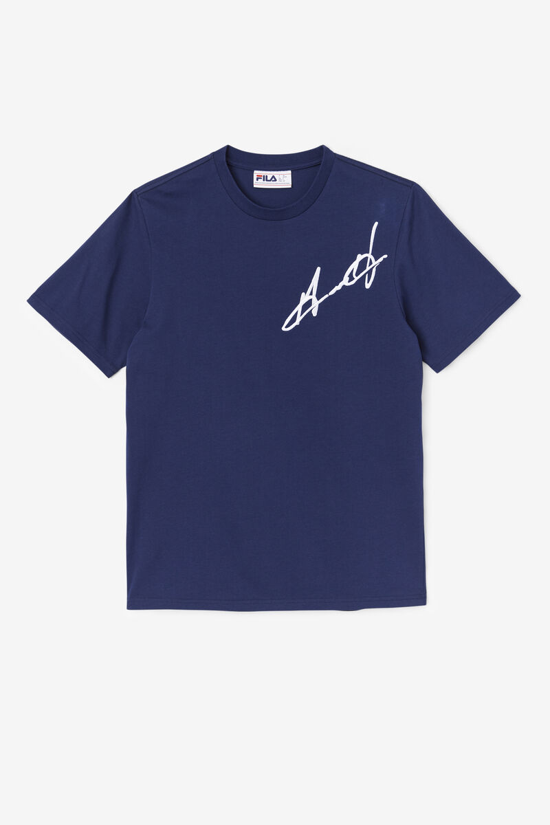 Women's Fila Grant Hill Cormac T Shirts Navy | EoVwzXHfkrz