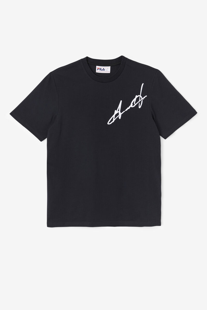 Women's Fila Grant Hill Cormac T Shirts Black | kjZ7GhNnRVa