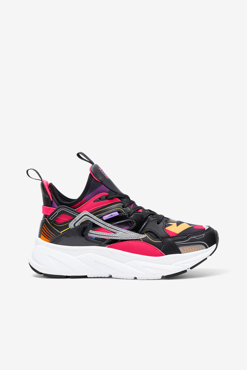 Women's Fila Hallasan '90s Sneakers Black / Pink / White | s2pWv77ks5O