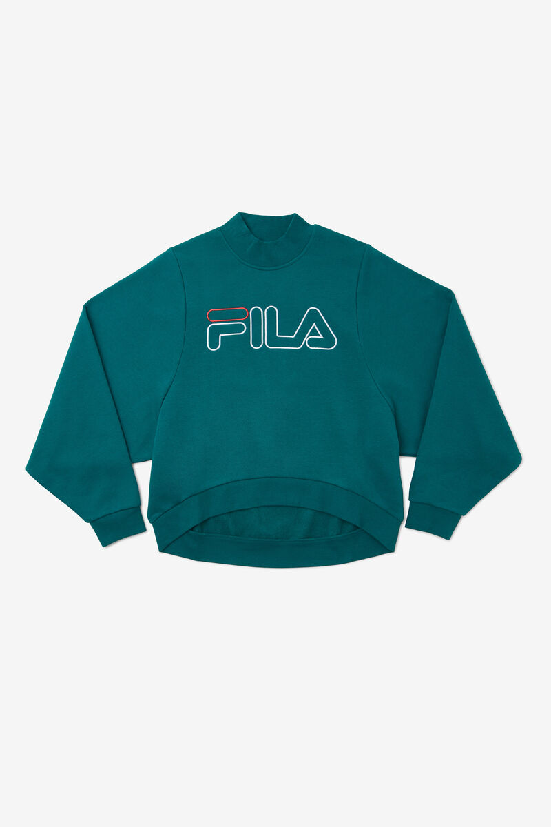 Women's Fila Hanami Sweatshirt Sweatshirts Blue / White | kLRGpMvnQZU