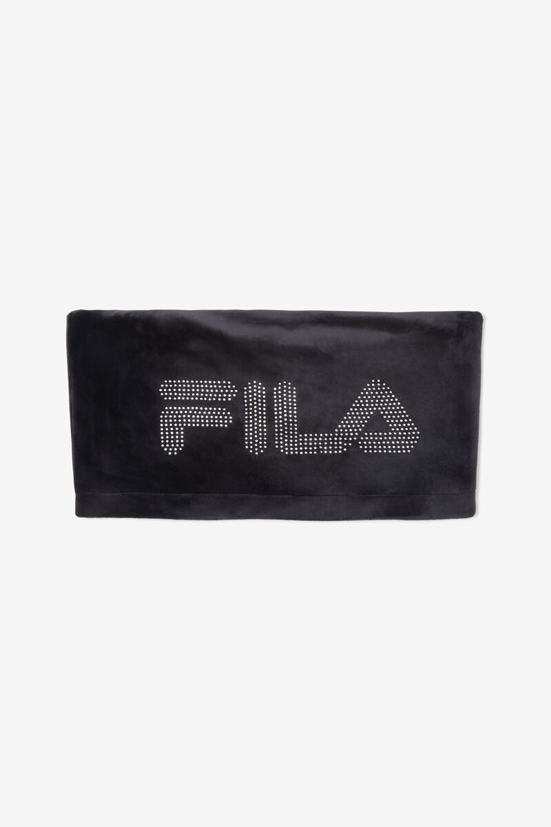 Women's Fila Iman Bandeau Top T Shirts Black | ioaCd1SoAu3