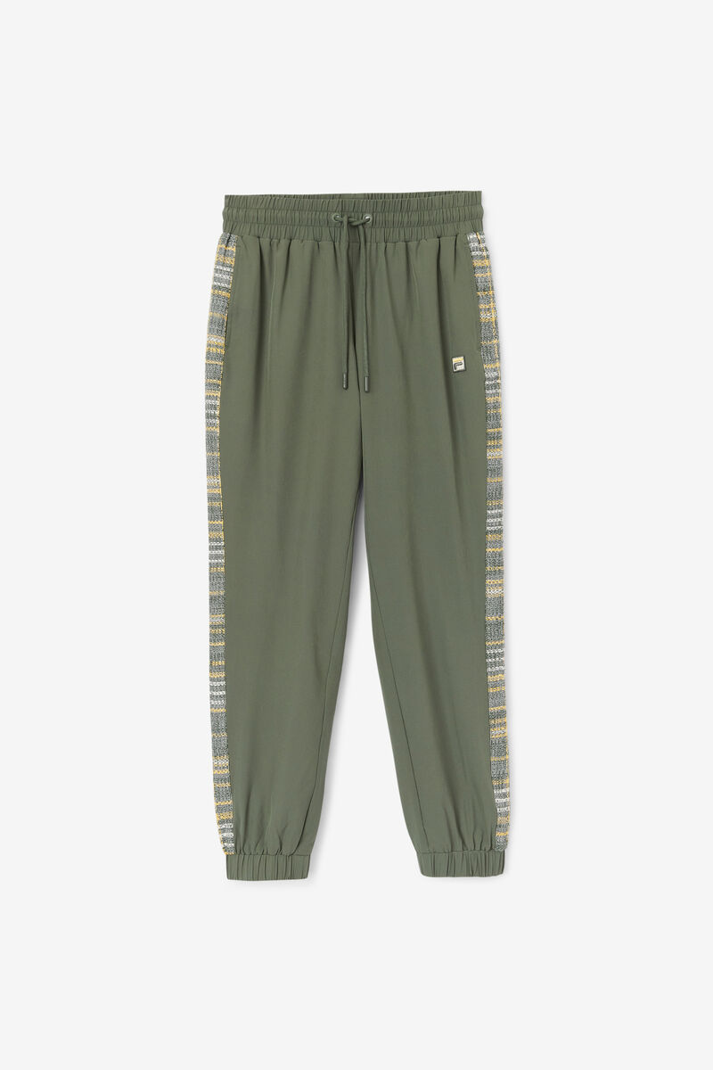 Women's Fila Kensie Wind Pant Tracksuits Olive | xR4o9idaE7b