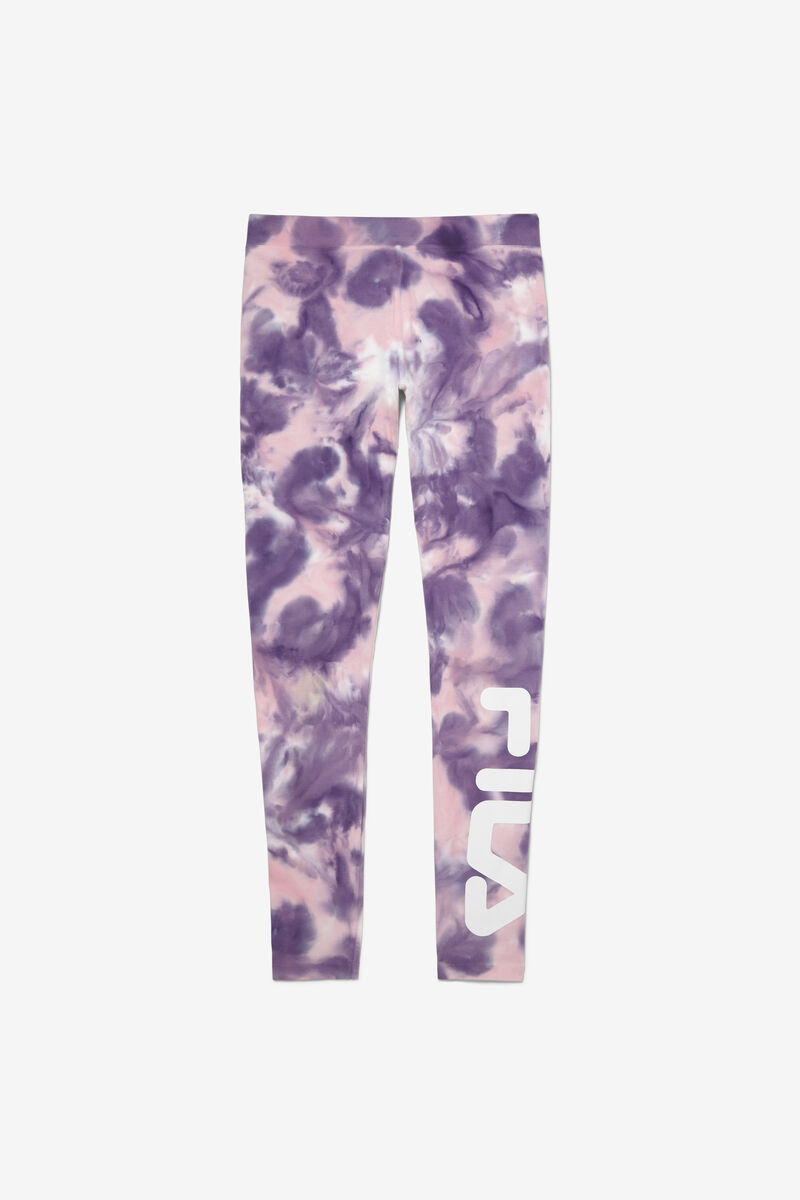Women's Fila Laila Tie Dye Legging Leggings Purple / Pink | VSEaUDTxjGJ